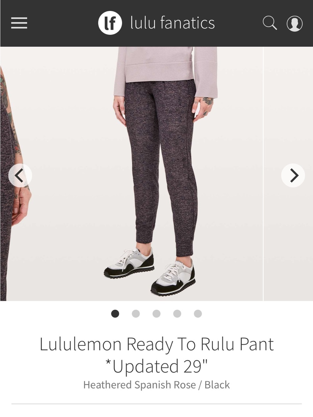 Lululemon Ready to Rulu Cozy Purple Heather Jogger/ Lounge Pants Size S - Picture 2 of 12